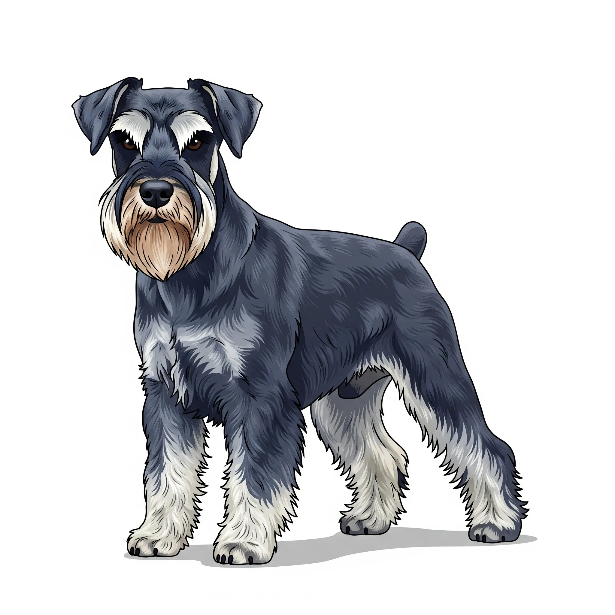 Schnauzer dog breed - A sturdy, bearded breed with a spirited heart.