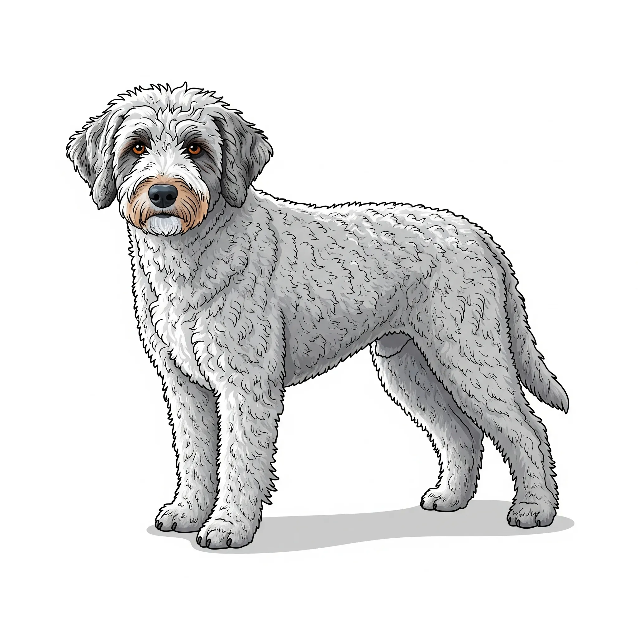 Spanish Water Dog dog breed - Multi-purpose, curly-coated working dog.