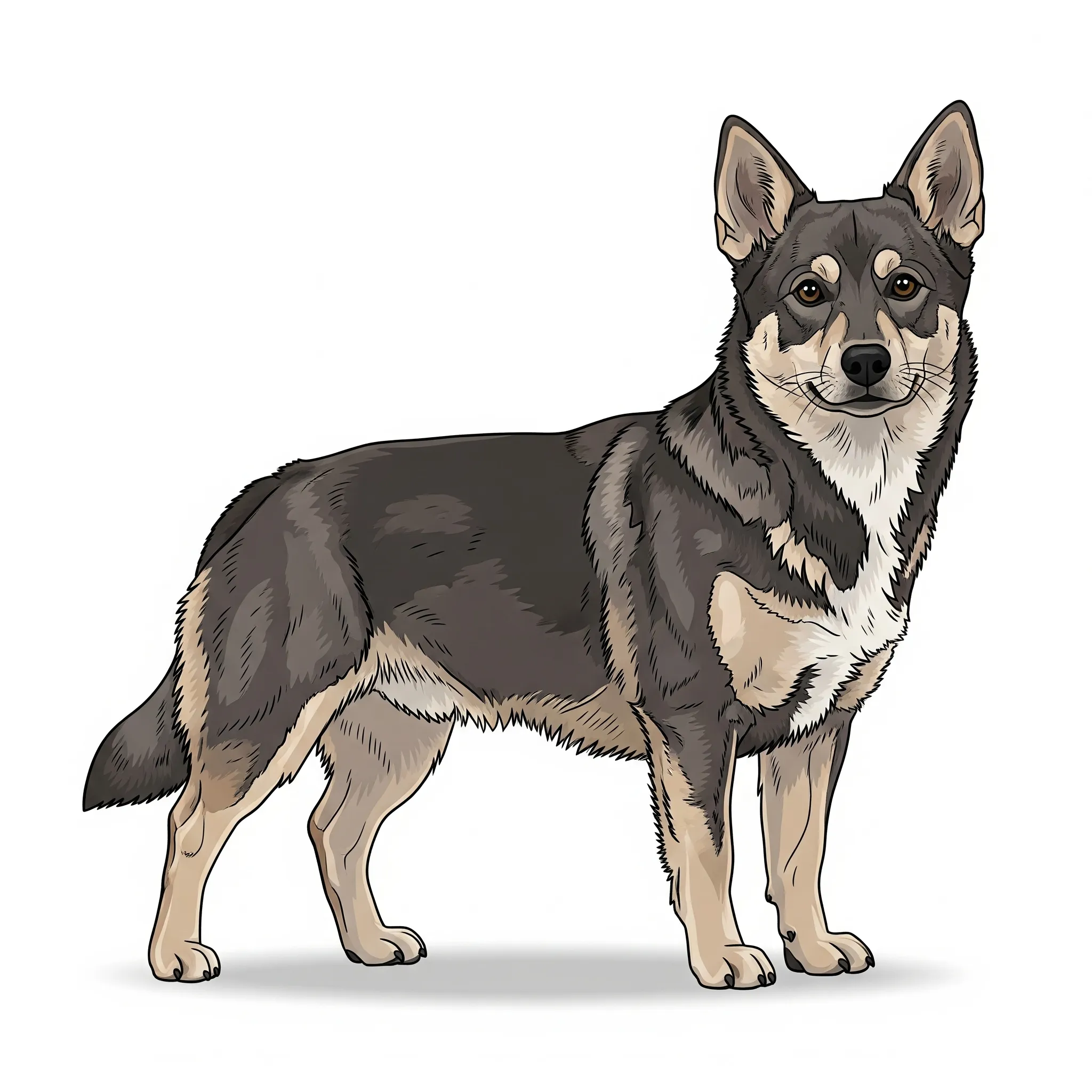 Swedish Vallhund dog breed - Short-legged herder with a big personality.