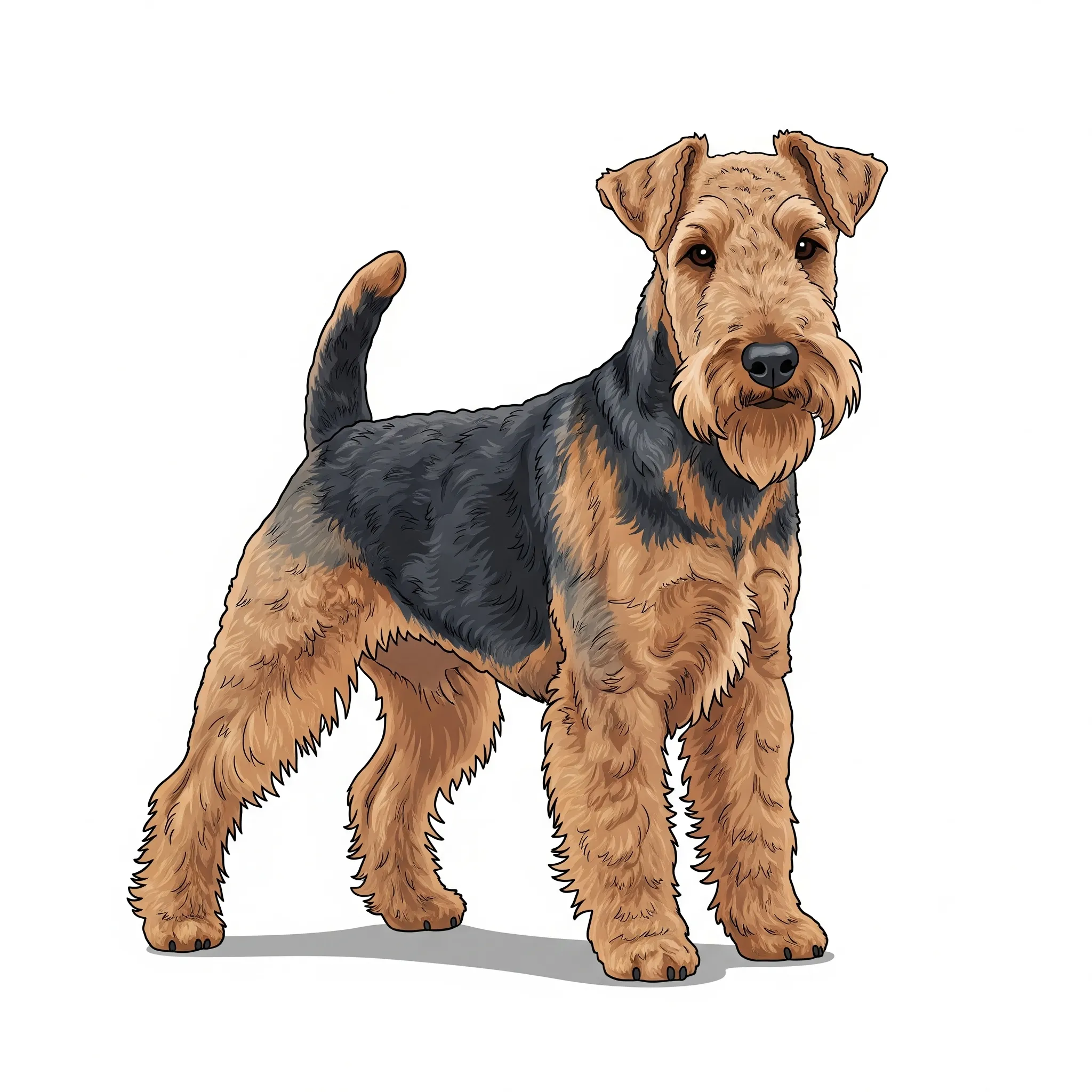 Welsh Terrier dog breed - A spirited and sturdy small terrier.